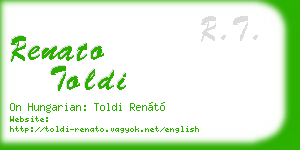 renato toldi business card